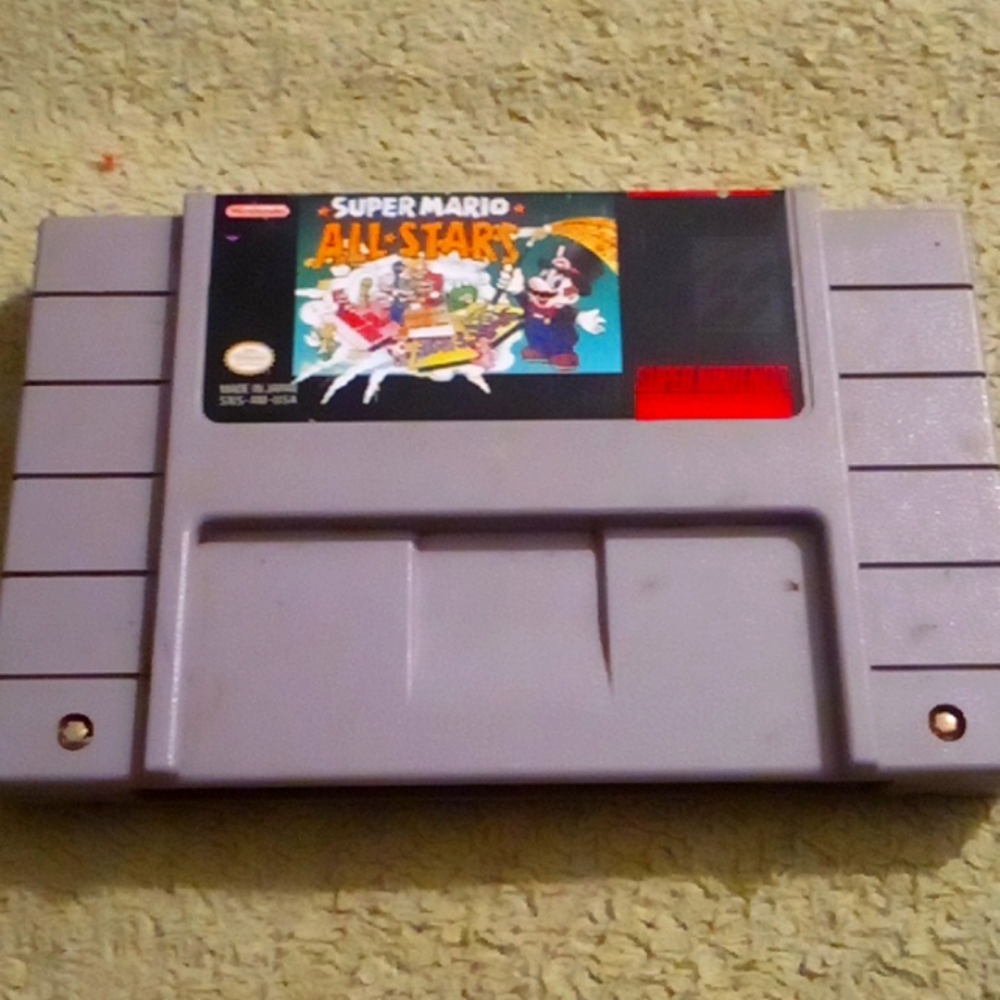 Super NINTENDO game super Mario all-star